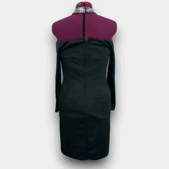 VENUS off shoulder sequin  ladies‎ dress black silver Large - Picture 3 of 10